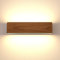 Martll Wandleuchte LED Holz Wandlampe Innen Wandbeleuchtung für Schlafzimmer Flur Korridor Treppe Wohnzimmer Innenbeleuchtung Warmweiß Nachtlicht (32cm A)
