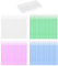 80 Piece Paint Swabs Set - Fine Brushes in 4 Sizes (1.0mm, 1.5mm, 2.0mm, 2.5mm) - Four Colors (Purple, White, Green, Blue) - Storage Box