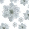 DIYASY Silver Christmas Tree Flowers, 24 Pcs Glitter Poinsettia Christmas Tree Flower Decorations, 5.9 Diameter Large Flowers for Christmas Trees with 27 Clips