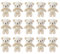 TOYANDONA 18Pcs Mini Bear Stuffed Bears Kleiner Bären Schlüsselbär Doll Plüsch Weiche Spielzeugpuppenhaus Bären Hochzeit Geschenkbox Doll Handwerk Accessoires für Keychain Cake Geburtstag