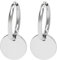 Nuoli® Coin Kreolen Damen Silber (Durchmesser: 12mm) Ohrringe Creolen Mädchen Silber