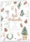 15 Weihnachtskarten inkl. 15 Umschläge, Aquarell Stil, Klappkarten Set, Motiv watercolor Weihnachtsgruß, moderne Grußkarten