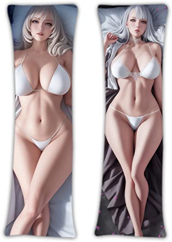 Acepunch Hochwertiges 3D-Dakimakura AI-generiertes Computergrafik-Design Pfirsichhaut-Stoff Kuschelkissen Anime Bezug Realistischer Lebendiger Interaktiver CG Charakter Effekt 150x50cm ERO-CG-AIP-011