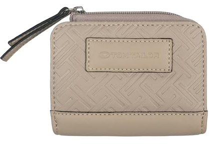 TOM TAILOR Damen Mirenda Reißverschlussbörse, Taupe