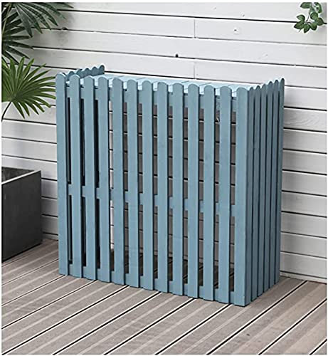Klimaanlagen-Abdeckung, Außenklimaanlagen-Gestell, Klimaanlagen-Gestell, Blumenständer (blau, 85 x 35 x 80 cm)