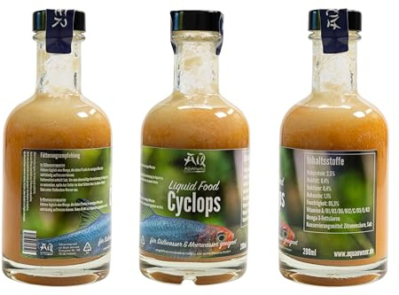 AquaOwner Liquid Food Cyclops (500ml) Fischfutter Korallenfutter für Süßwasser & Meerwasser