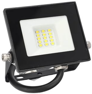 EDO DORAN 10 Watt LED Außenleuchte Strahler Außen Fluter Lampe 4000K Neutralweiß 735lm IP65 220-240V Schwarz Außenlampe Flutlicht Außenstrahler Außenlicht LED-Strahler Außenbeleuchtung