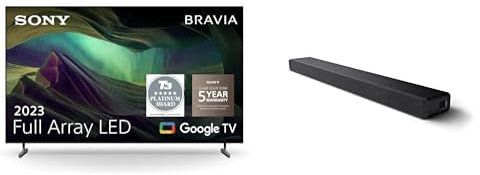 Sony BRAVIA, KD-65X85L, 65 Inch, Full Array LED, Smart TV, 4K HDR, Google TV, ECO PACK, BRAVIA CORE, Seamless Edge Design HT-A3000 3.1 channel Dolby Atmos® Soundbar