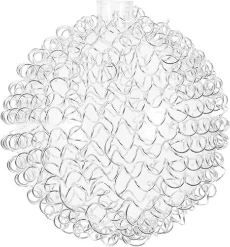 Amosfun Aluminiumdraht Lampenschirm G4 Rund 3D Kabel Abdeckung 3.15 Zoll Modern Lamp Shade FüR Pendelleuchte Wohnzimmer Esszimmer Beleuchtung