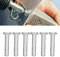 Walfront 100 Pièces Gb867 M4 Rivet Solide à Tête Plate, Rivet en Aluminium Massif, Rivet en Aluminium A Frapper Tete Plate Rivets en Aluminium à Tête Plate Rivet Solide (M4*20)