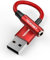 TECKNET External Sound Card, USB Sound Card, USB to 3.5mm Jack Audio Adapter USB Aux TRRS Headphone Microphone Compatible with PC Laptop PS5 PS4 Switch Mac Windows Linux and more (Red)