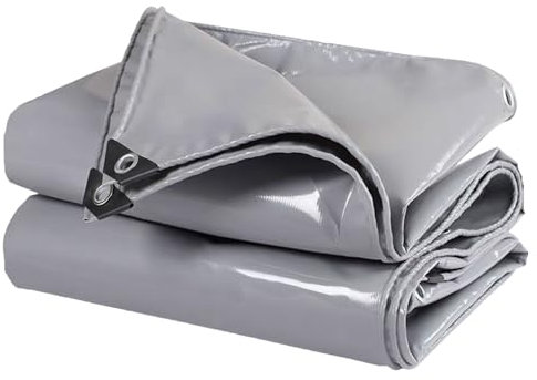 Telone resistente impermeabile, in PVC, resistente agli strappi, telo multiuso con occhielli, per mobili da giardino, campeggio, camion, copertura per pergola