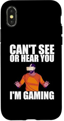 Hülle für iPhone X/XS Coole Virtual-Reality-Kunst für Männer Jungen Kinder VR Brille Gaming