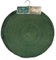Green Round Pom Pom Placemats Set Of 4 Table Mats Dining Tableware Essential - 38cm - Pack 4