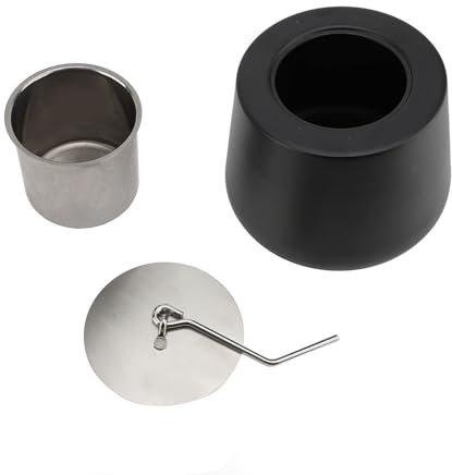 Ensemble de Cheminée de Table avec Foyer, Combustion Sûre et sans Fumée, Bol à Feu Noir Portable pour Intérieur et Extérieur, Petit Brasero de Table élégant avec des Détails Exquis