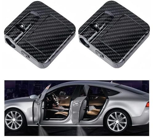 TVVXIO 2Pcs Car Welcome Door Light, for Audi Q3 I 2011-2018 Car Door Light Car Welcome Light, LED Logo Projector Puddle lights