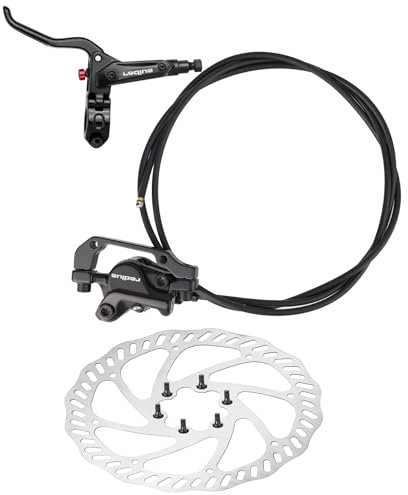 GRELiving Hydraulische Fahrrad Scheibenbremse Set,Vorne & Hinten Bremsbelag,Hydraulic Brakes,Fahrrad Bremsscheibe Setsuitable Für Universal,Mountainbike, Rennrad (Link-Vorn)