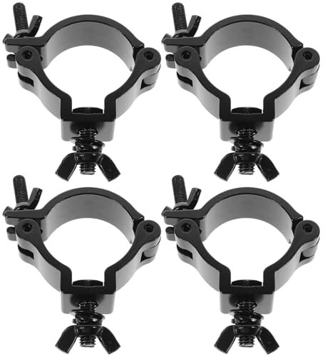 Levemolo 4pcs Aluminum Alloy Stage Light Clamps O-clamp for Truss Lighting Stage Performance Equipment Heavy Duty
