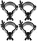 Levemolo Aluminum Alloy Lamp Clips Stage Light Clips X4 Stage Light Truss Hooks for