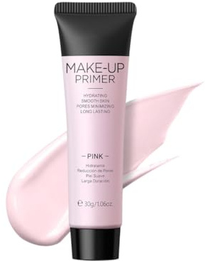 NAOLVE Mattierender Make-up Primer für Porenverblendung & Ölkontrolle – Leichter Teint-Ausgleich mit Langzeit-Hydratation und Seidig-Matter Hauttextur​ (pink, 30g)