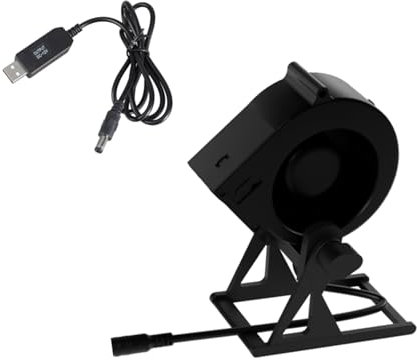 Ventilador circulador de aire de escritorio USB de 12 V que aumenta el cable multiángulo para refrigeración e iluminación, 3800 rpm, 4,5 W, 20 CFM