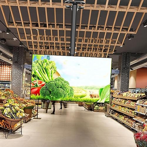 tv mounthang Smart tv Mount Adjustable Ceiling TV Mount Bracket Fits 39-85inch TVs Adjustable Height Telescoping Tilt and Swive Max 600x400mm with Loading,One Color