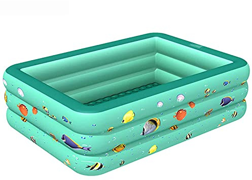 Dyqyym Piscine per Bambini, Adulti e Bambini Piccoli, Piscine Fuori Terra, Piscine rettangolari di Grandi Dimensioni, Piscine per Bambini, parchi Acquatici gonfiabili da Giardino