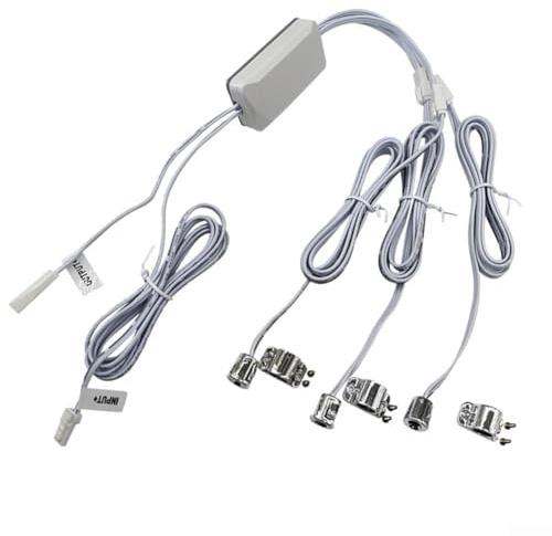 HanOaki Interruttore di controllo della luce a LED per anta dell'armadio, 12-24 V CC, doppio triplo sensore con potenza di carico 100 W e classificazione IP20, argento (B)