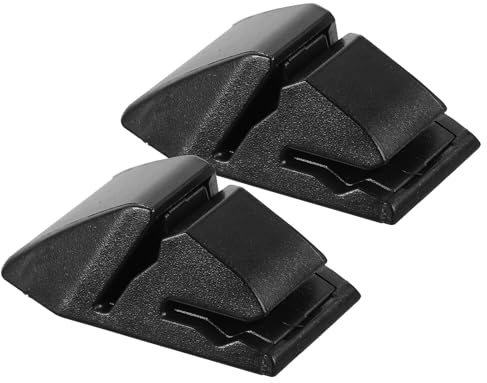 Auto Kartenclip 2 Stück aus Abs, Selbstklebender für Parkscheine | Schwarzes Design, Federmechanismus und Clip, für Belege, Karten, Visier und Ordentliches Armaturenbrett