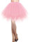 DRESSTELLS Jupon Jupe Ballet Tutu Court en Tulle Couleurs variées, Rose L