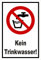 Melis-Folienwerkstatt Schild - Kein Trinkwasser - 15x10cm - 3mm Hartschaum – S00355-015-A 20 VAR