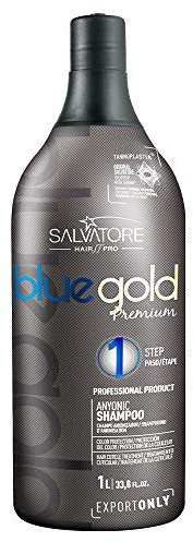 SALVATORE Shampoo Anti-Residuos Blue Gold Premium, 1000 ml