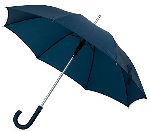Automatik-Regenschirm / mit Alugestänge / Farbe: dunkelblau