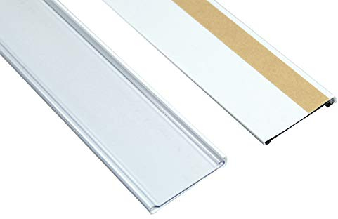 SN-TEC Scannerschienen/Etikettenhalter/Preisschiene weiß selbstklebend 32mm x 1000mm (10 Stück)