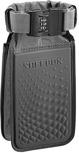 Lewis N. Clark Safebox Portable Safe with Anti Theft Combination Lock and Slash Resistant Material to Protect Wallet, Small, S, Compact