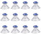 Lurrose 12 Stück Haarspiralen Strass Spirale Haarspange Haarnadeln Clip Haarschmuck Zubehör für Hair Style (Blau)
