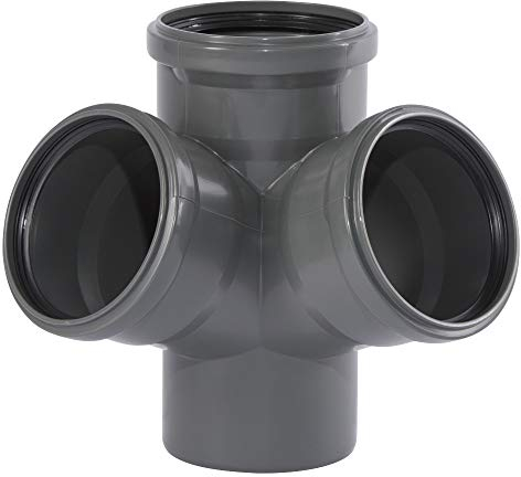 HT Rohr und Formteile DN 110 (Eckabzweig 110/110/110 67 Grad)