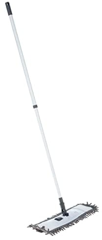 5five - Escoba telescópica con mango de acero inoxidable, mopa de microfibra de chenilla con asa para cr, fácil almacenamiento, altura ajustable, limpieza del hogar