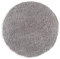 WohnDirect Premium Hochflor Badezimmerteppich Grau • Rutschfester & Extra Flauschiger Badvorleger • Badteppich, Badematte Rund Ø 70 cm