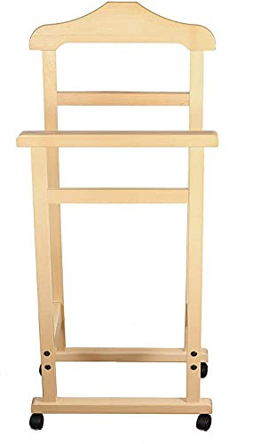 Maury's Indossatore Appendiabiti da Camera Pratic Legno di Faggio 44 X 25 X H 98 cm … (Naturale)