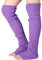 Nanxson Damen Lang Stulpe Leg Warmer Gestrickte Over-Knee Lange Beinstulpe Tanzen Strumpf (Lila-65)