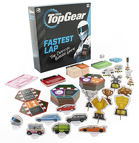 Ginger Fox Ab 8 Jahren. Das offizielle BBC Top Gear Brettspiel, Fastest Lap 2021 Edition, 3-6 Spieler, 30-45 Minuten Gameplay, enthält interaktive Funktionen