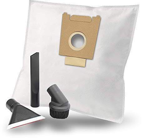 MisterVac | 10 Staubsaugerbeutel + Düsenset kompatibel mit Siemens Type VBBS607V00 FD9605