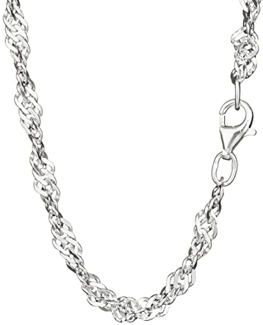NKlaus 60cm Panzerkette 925 Silber elegante Halskette Breite: 3,5mm Collier 10,2g schwer 6905
