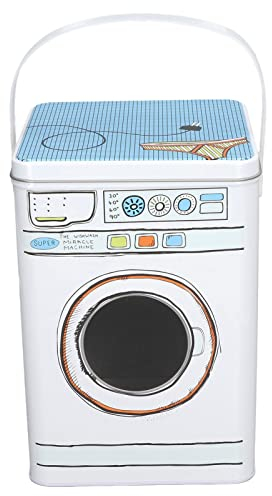 Contenedor de Detergente para Ropa,caja de Almacenamiento de Polvo de Detergente para Ropa de Metal de Gran Capacidad con Mango de Tapa Contenedor de Almacenamiento de Detergente para Ropa para Granja