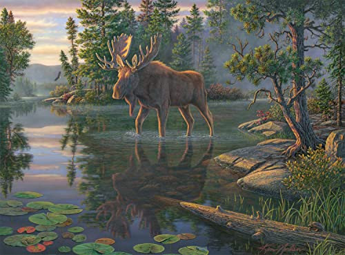 Buffalo Games - Kim Norlien - King of The North - 1000 Piece Jigsaw Puzzle with Hidden Images