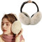 FSMILING Winter Ohrenwärmer Faltbare Verstellbarer Plüsch Ohrenschützer Weiß Earmuffs for Damen Mädchen Frauen