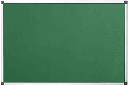 KAV 60 cm x 45cm Aluminium Frame Felt Notice Pin Board - Notice Board Bulletin Frame for Office, School, Bedroom, Memo, and Home (Green)