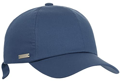 Seeberger Uni Cotton Damencap Basecap Baseballcap Sonnencap Baumwollcap (One Size - blau)