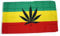 Fahne/Flagge Rasta Cannabis Reggae Hanfblatt 90 x 150 cm